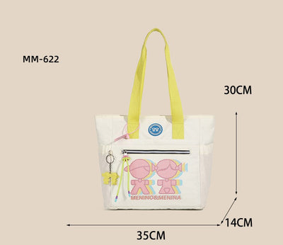 Bolsa De Ombo Feminina Grande Sacola Tote Shopper M&m
